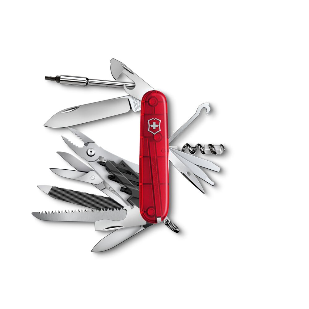 VICTORINOX - Cyber Tool Red translucent 1.7775.T