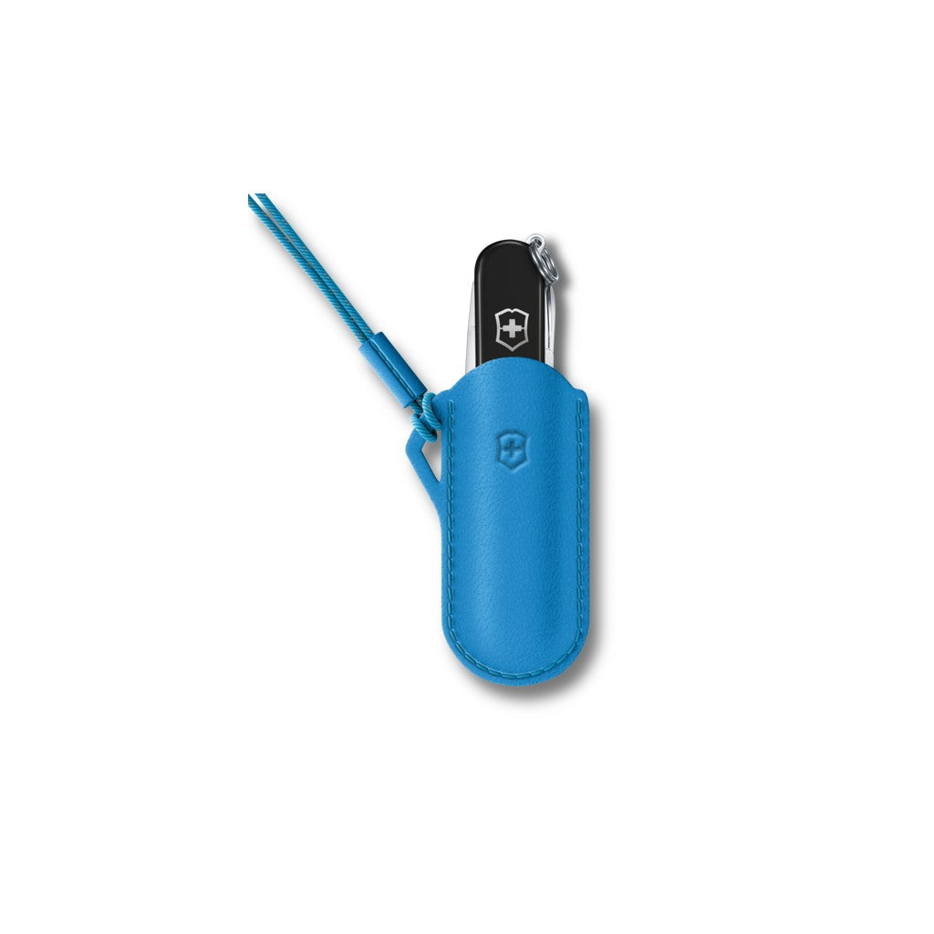 Victorinox Leather Pouch Classic Colors Summer Rain Light Blue 58mm 4.0670.2 - Victorinox