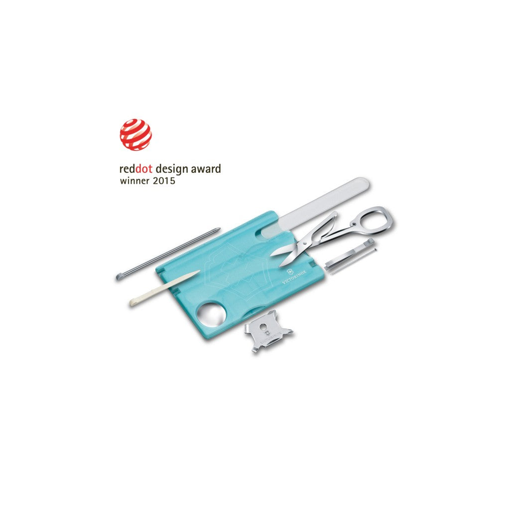 Victorinox Swiss Card Nailcare in ice-blue translucent - Victorinox