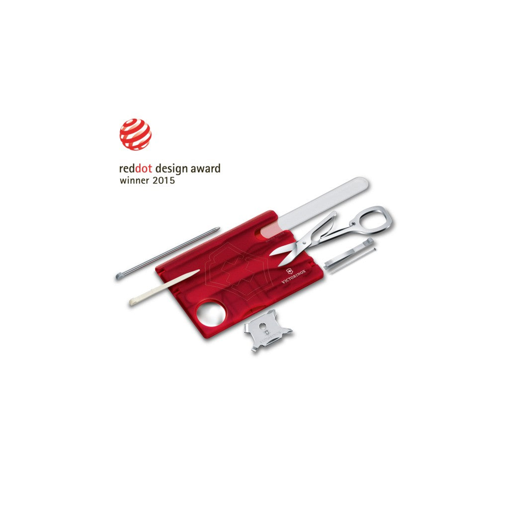 Victorinox Swiss Card Nailcare in red transparent - 0.7240.T - Victorinox