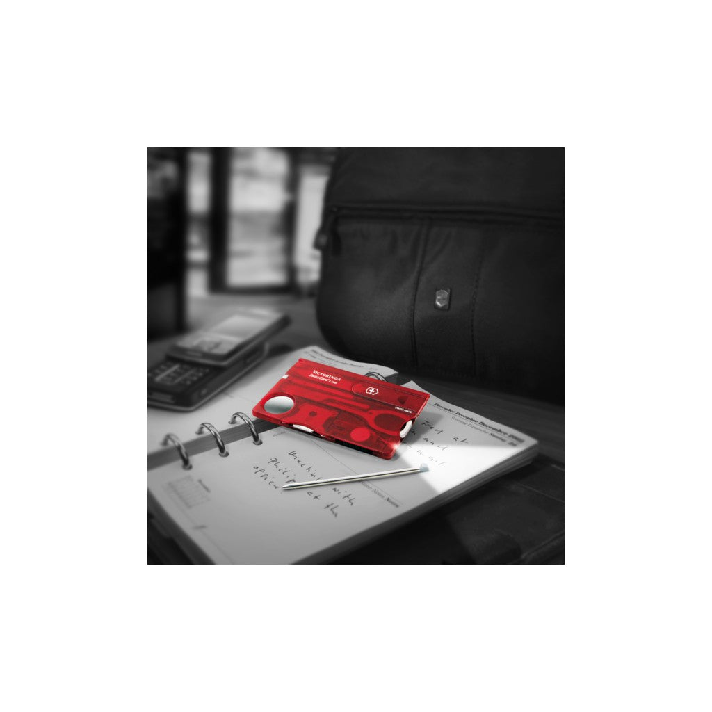 Victorinox Swiss Card Lite in red transparent - Victorinox