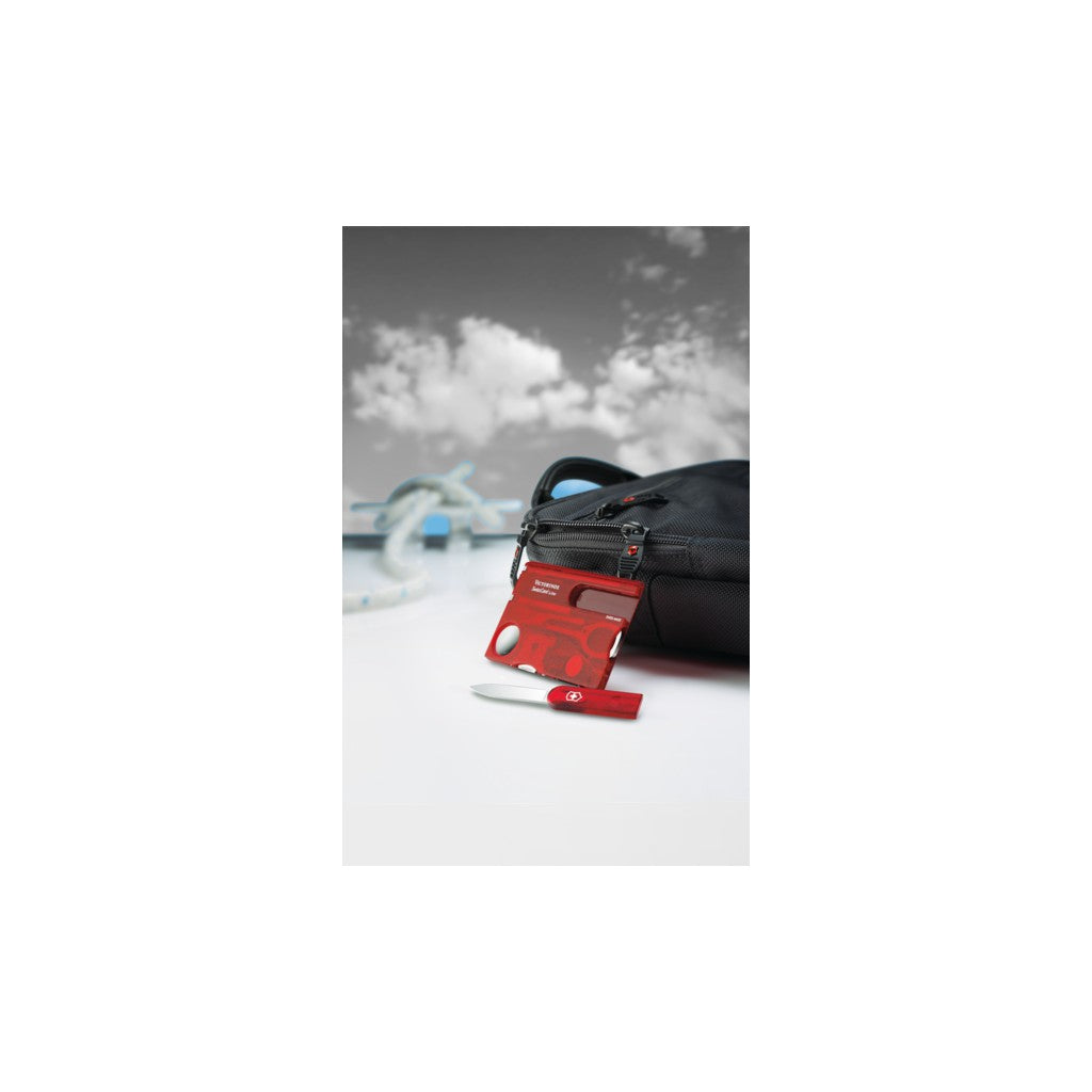 Victorinox Swiss Card Lite in red transparent - Victorinox