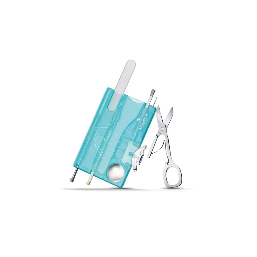 Victorinox Swiss Card Nailcare in ice-blue translucent - Victorinox