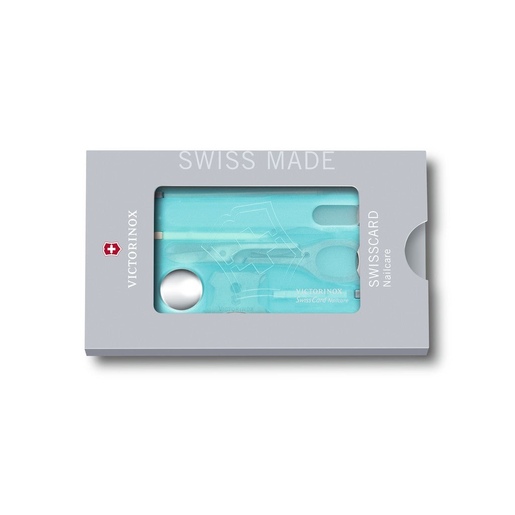 Victorinox Swiss Card Nailcare in ice-blue translucent - Victorinox