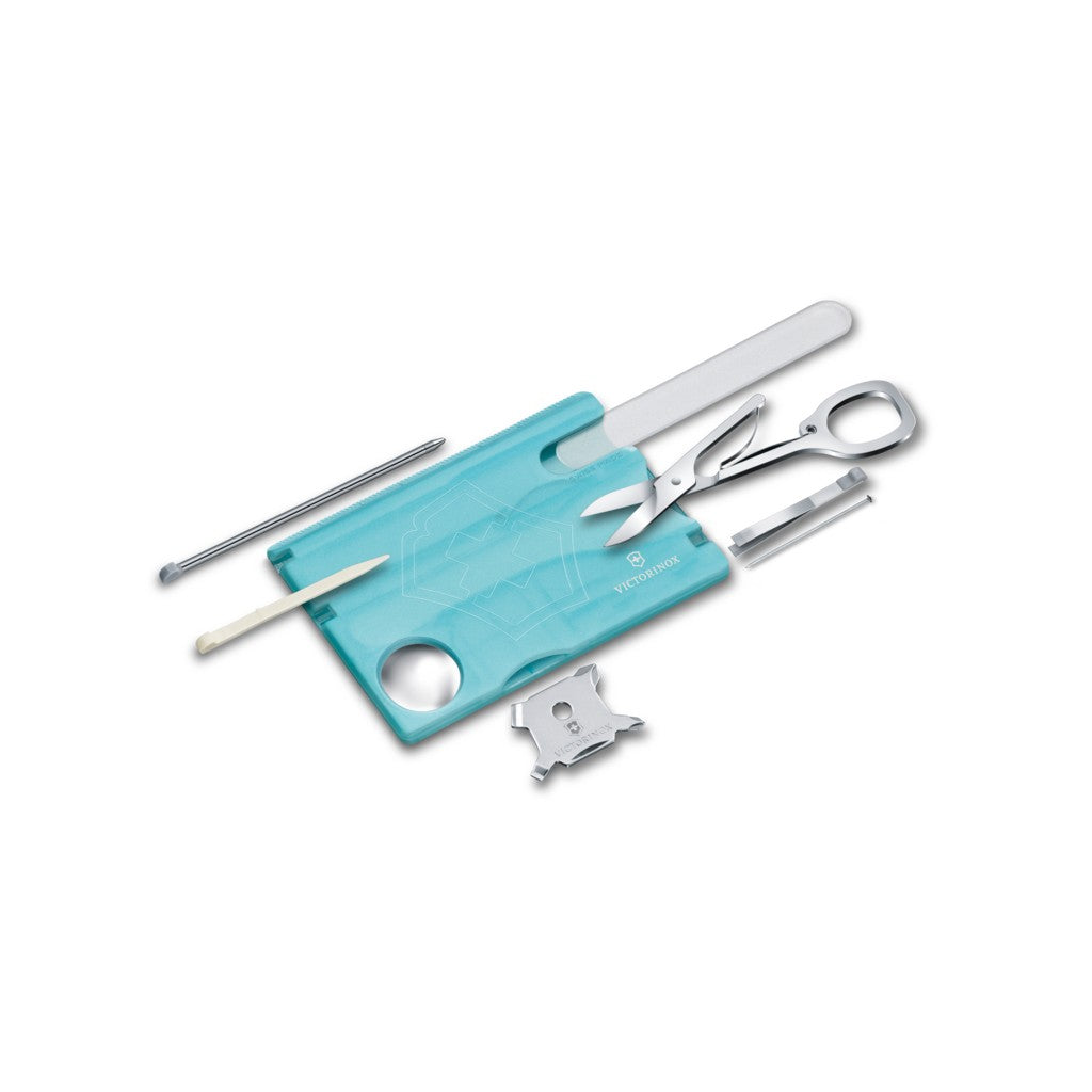 Victorinox Swiss Card Nailcare in ice-blue translucent - Victorinox