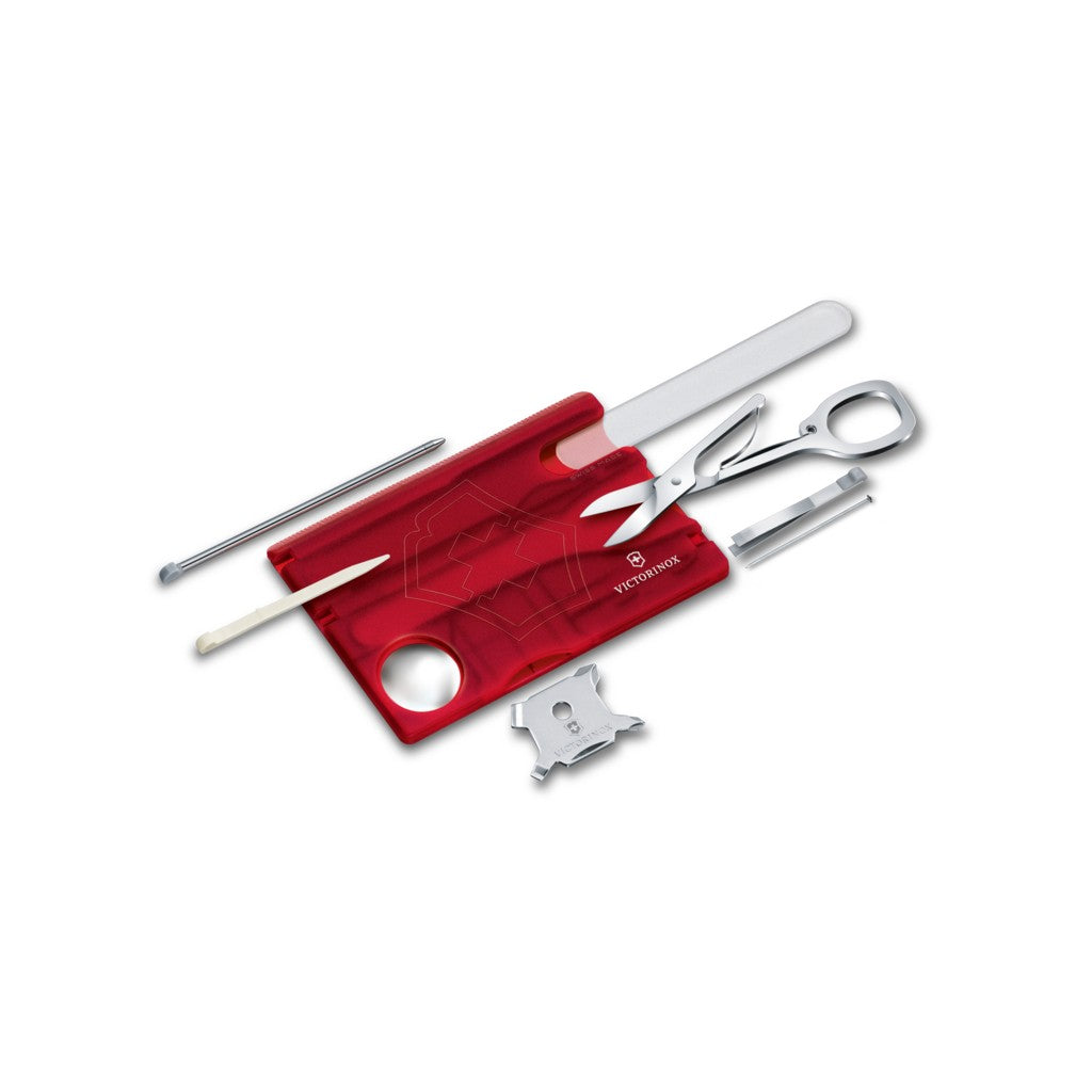 Victorinox Swiss Card Nailcare in red transparent - 0.7240.T - Victorinox