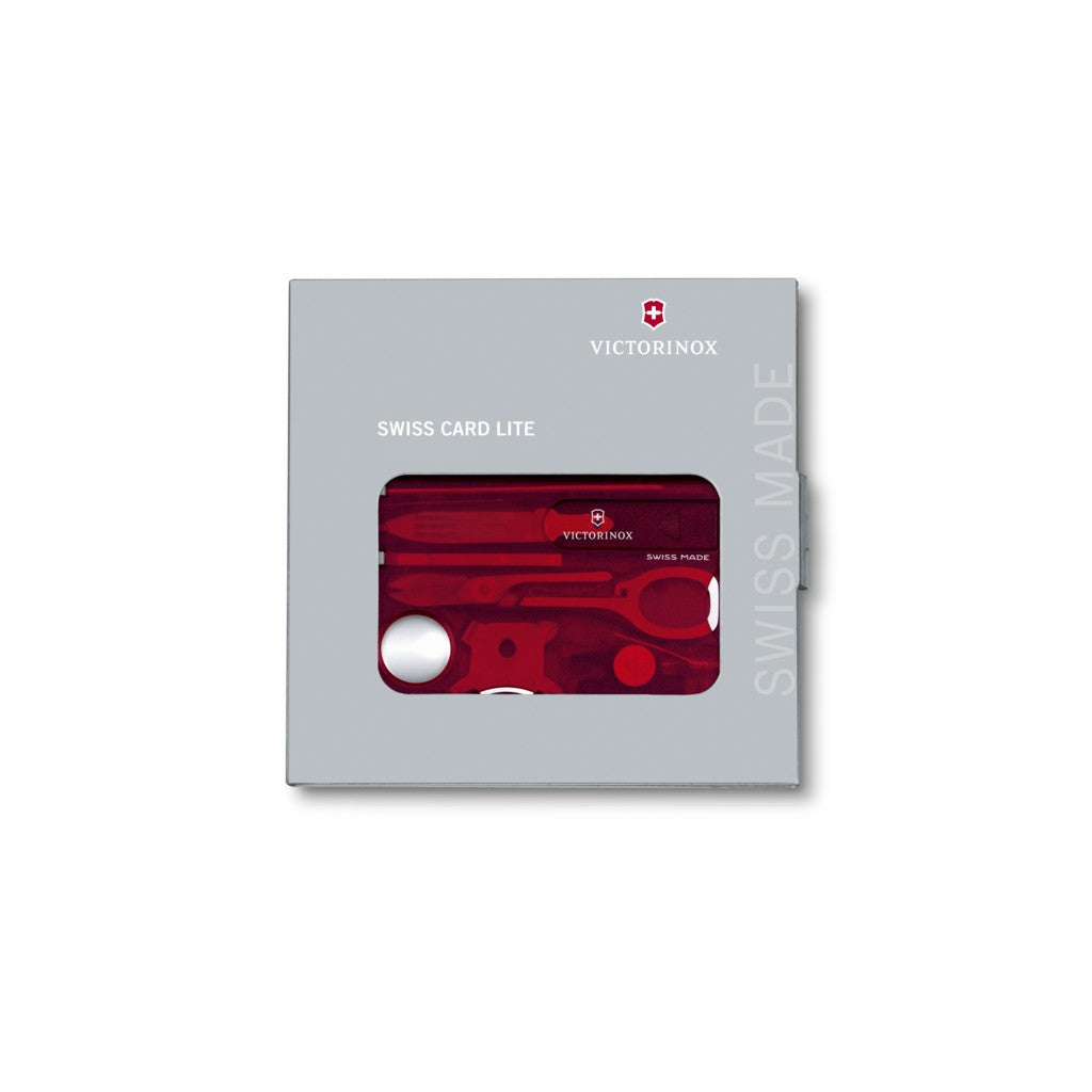 Victorinox Swiss Card Lite in red transparent - Victorinox