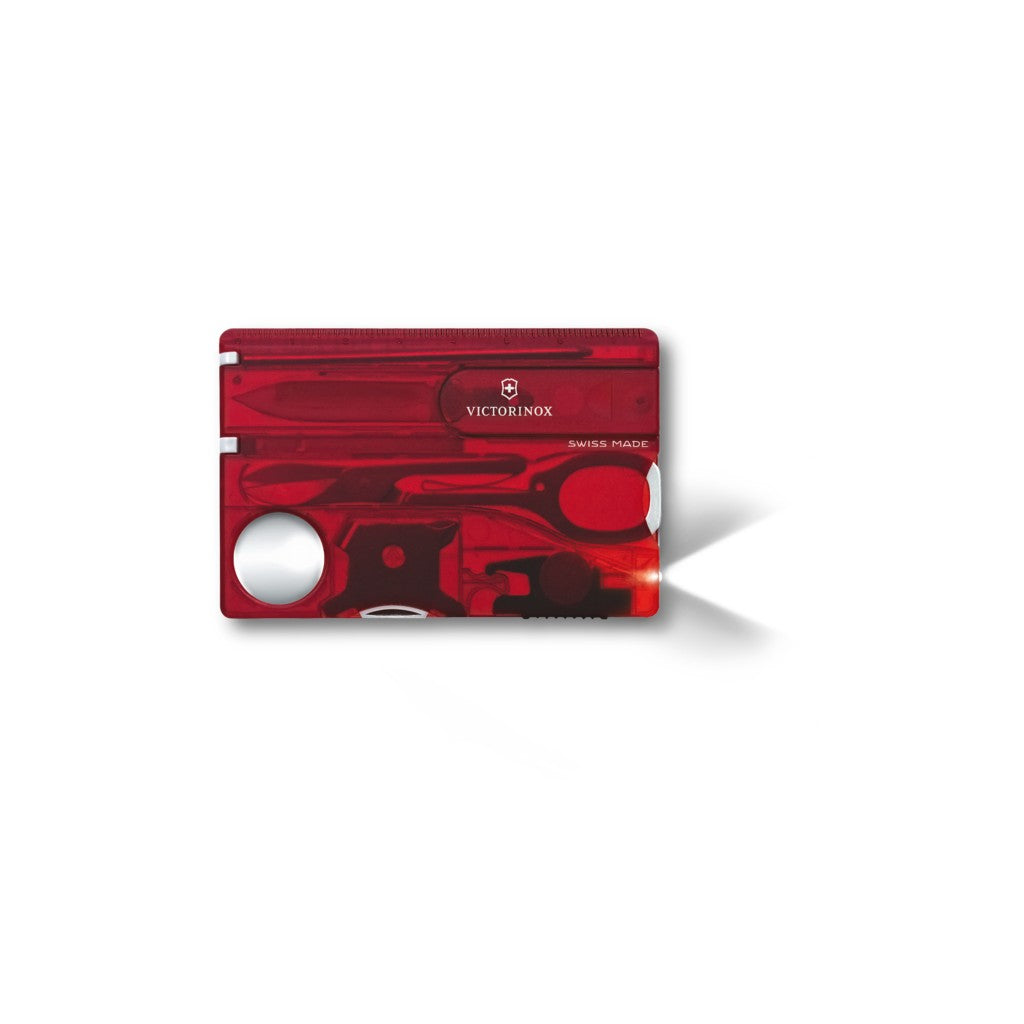 Victorinox Swiss Card Lite in red transparent - Victorinox