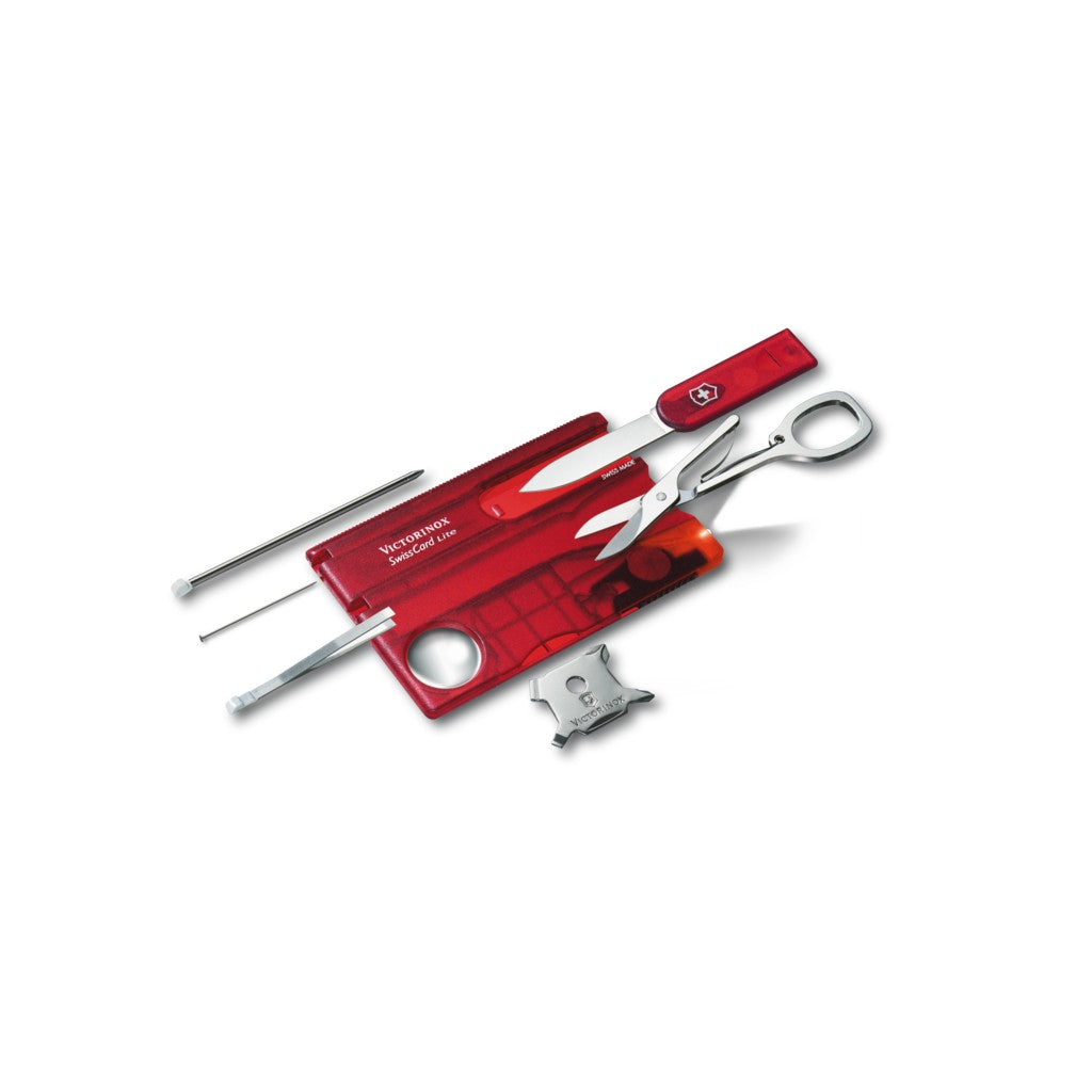 Victorinox Swiss Card Lite in red transparent - Victorinox