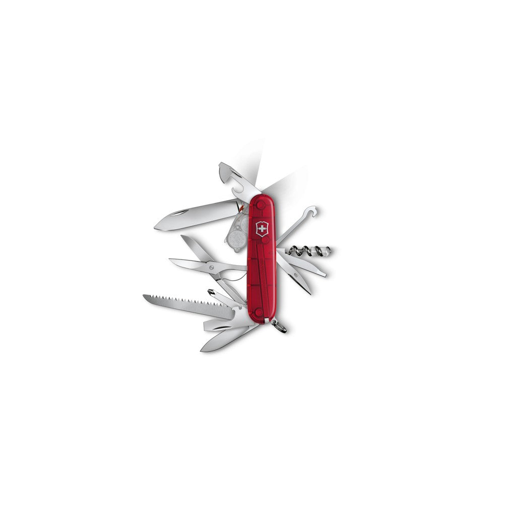Huntsman Lite, 91 mm, red transparent - Victorinox