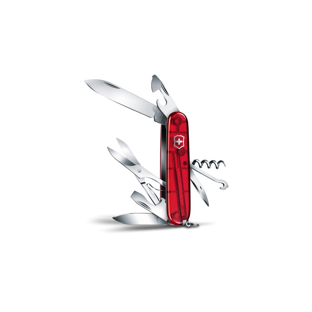 Climber, 91 mm, red transparent - Victorinox
