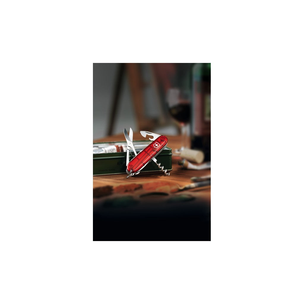 Climber, 91 mm, red transparent - Victorinox