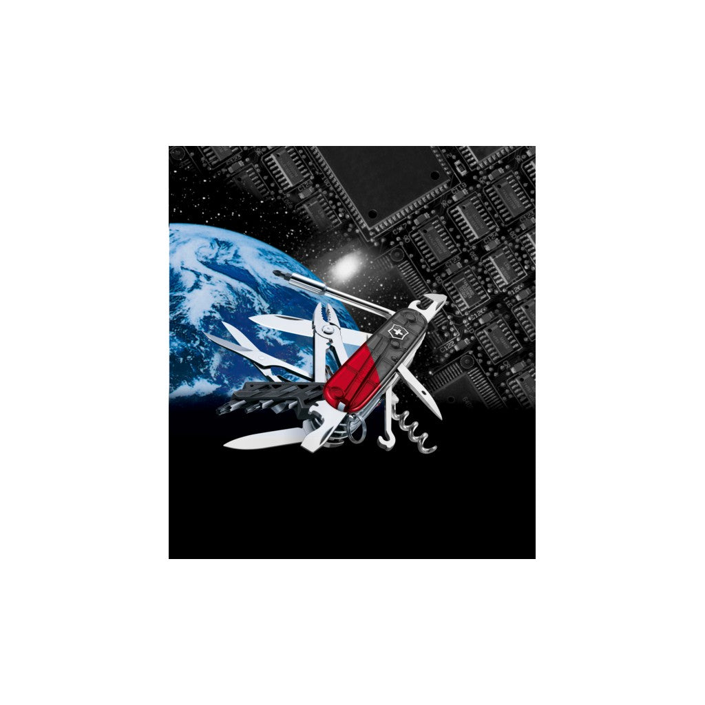 Victorinox Cyber Tool M in red transparent - 1.7725.T - Victorinox