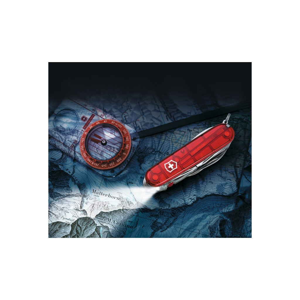 Huntsman Lite, 91 mm, red transparent - Victorinox