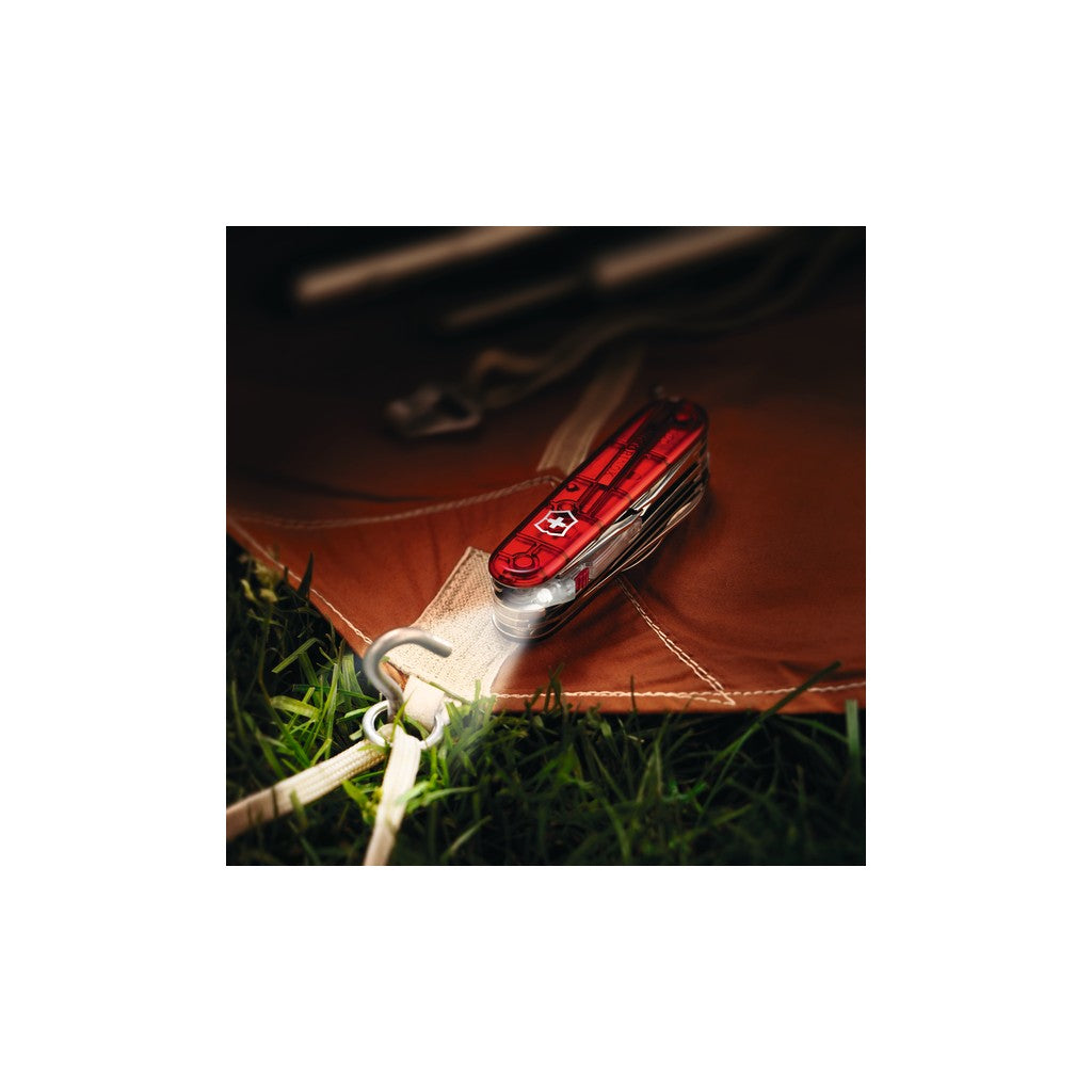 Huntsman Lite, 91 mm, red transparent - Victorinox