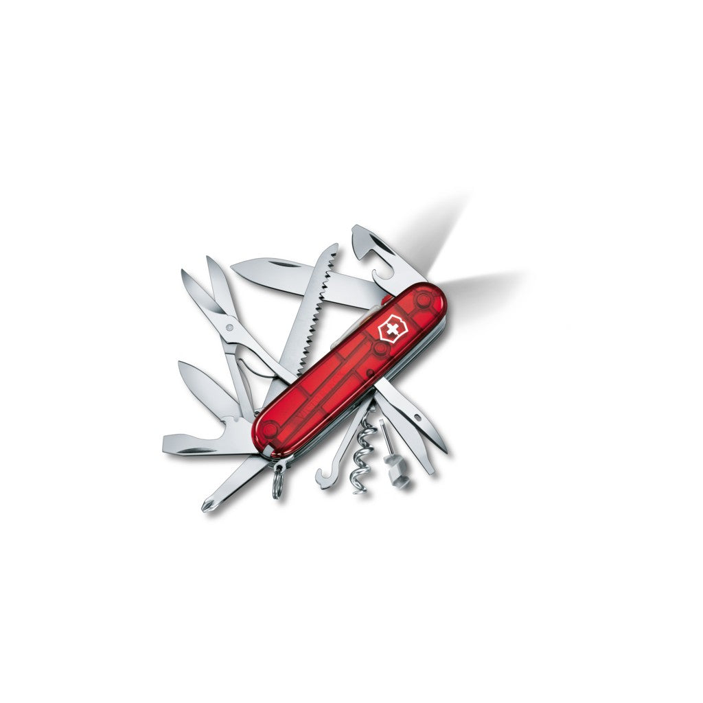 Huntsman Lite, 91 mm, red transparent - Victorinox