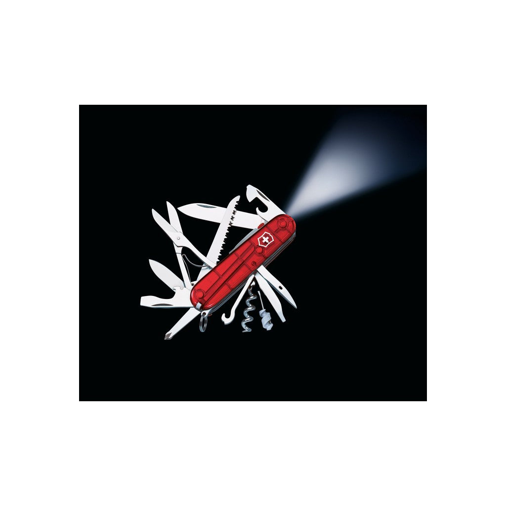 Huntsman Lite, 91 mm, red transparent - Victorinox