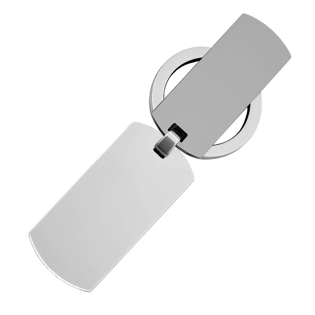 Key ring Double B Diamond Chrome