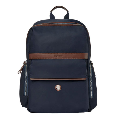 Backpack Button Navy & Brown - Festina