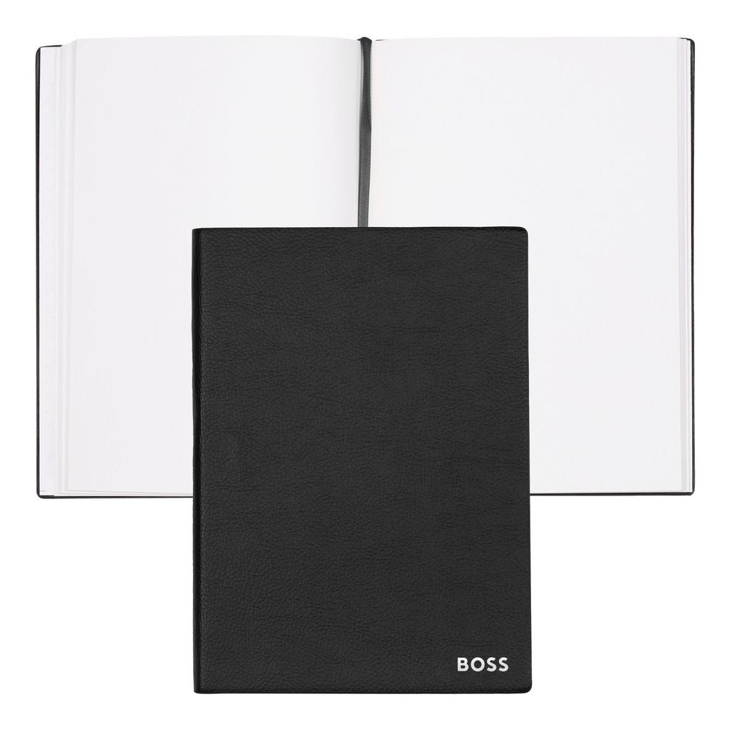 Notebook A5 Essential Black Plain - Hugo Boss