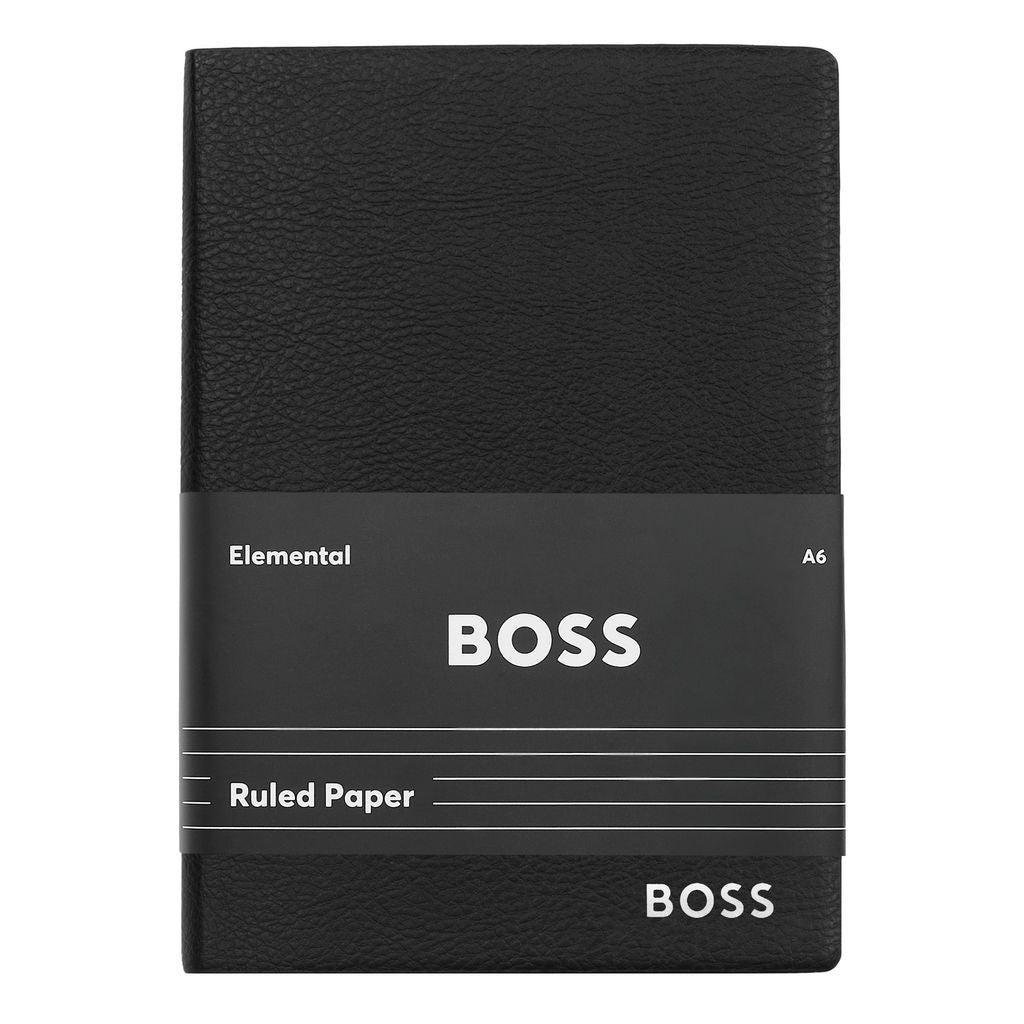 Notebook A6 Essential Black Lined - Hugo Boss