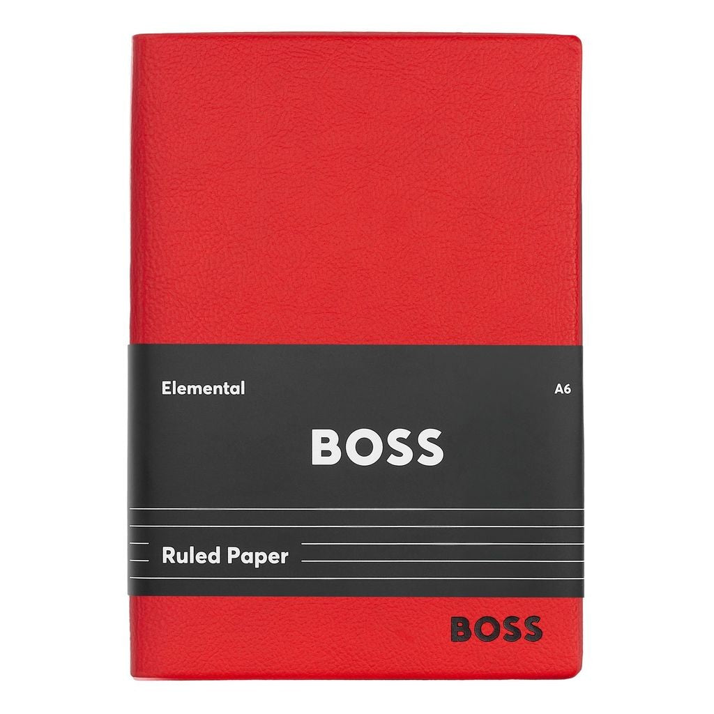 Notebook A6 Essential Red Lined - Hugo Boss