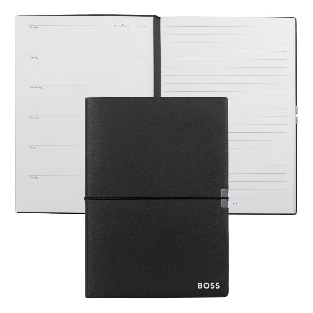 Notebook A5 Elegance Black Agenda -Hugo Boss