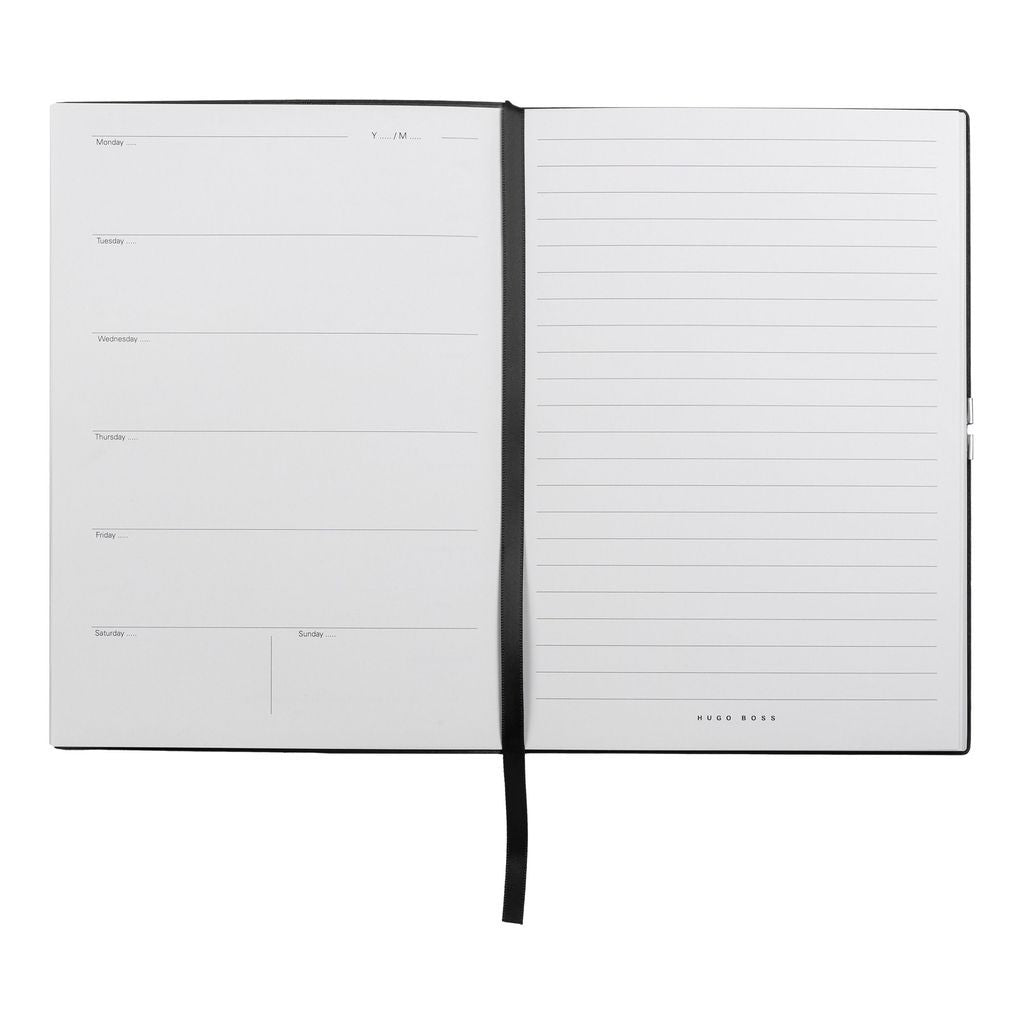 Notebook A5 Elegance Black Agenda -Hugo Boss