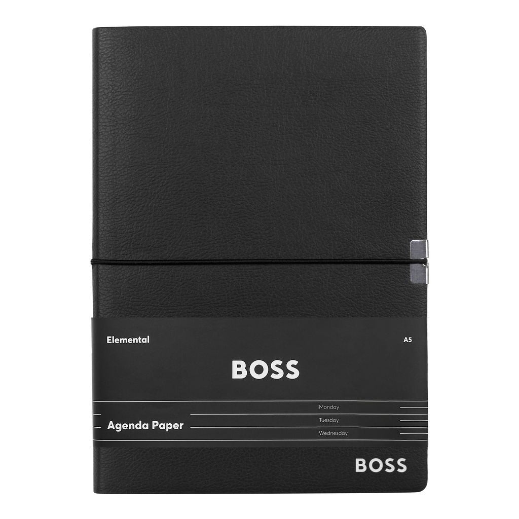 Notebook A5 Elegance Black Agenda -Hugo Boss