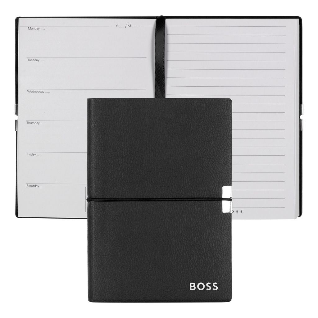 Notebook A6 Elegance Black Agenda-Hugo Boss