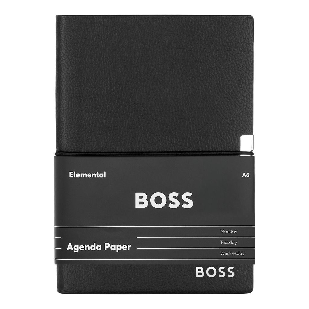 Notebook A6 Elegance Black Agenda-Hugo Boss