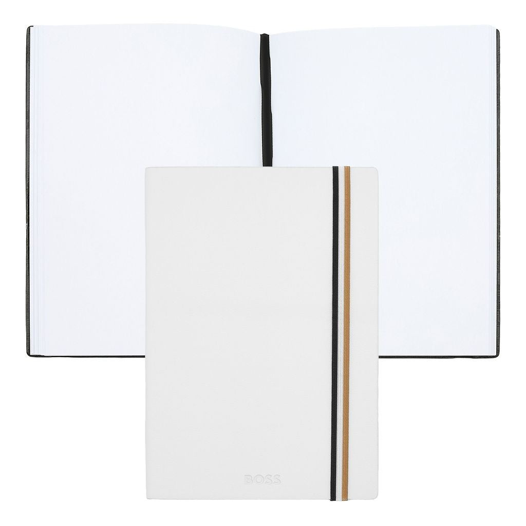 Notebook A5 Iconic White Plain - Hugo Boss