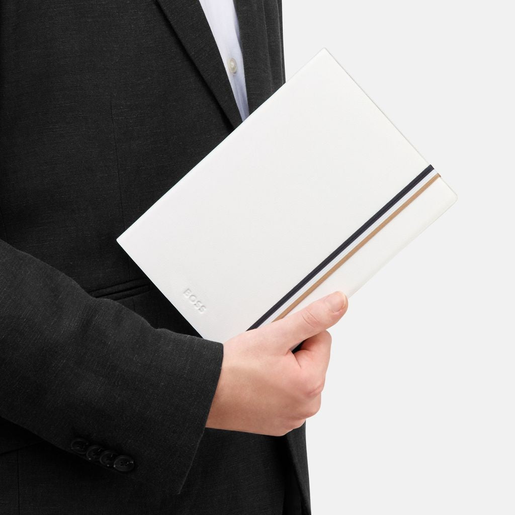 Notebook A5 Iconic White Plain - Hugo Boss