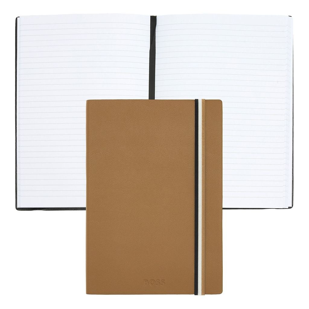 Notebook A5 Iconic Camel Lined - Hugo Boss