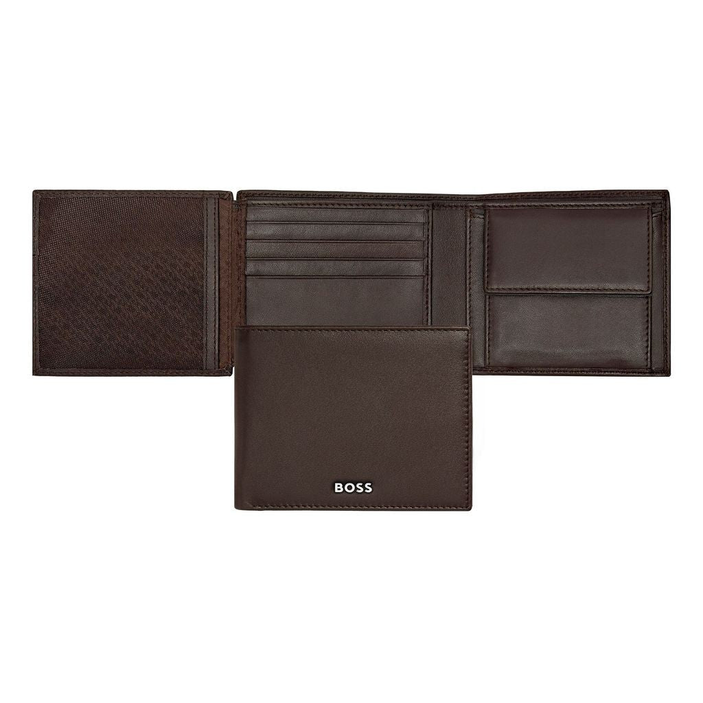 Money wallet with flap Classic Smooth Brown - Hugo Boss