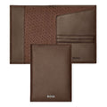 Passport holder Classic Smooth Brown -Hugo Boss