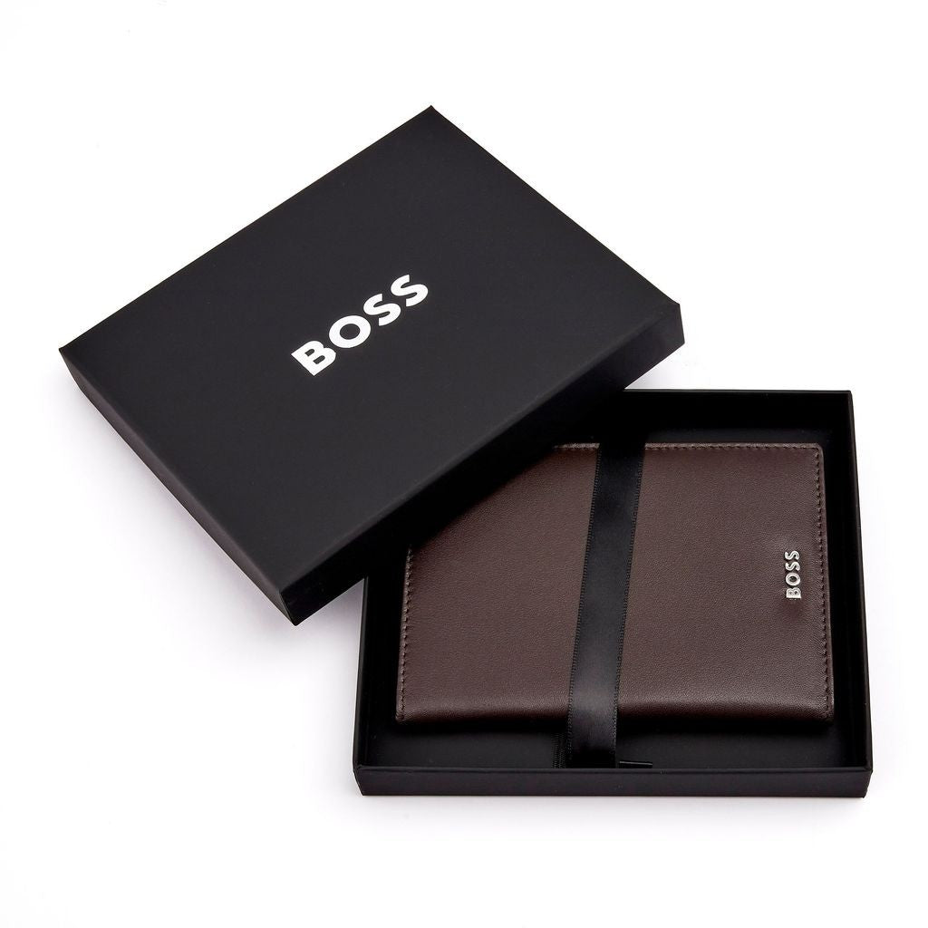 Passport holder Classic Smooth Brown -Hugo Boss