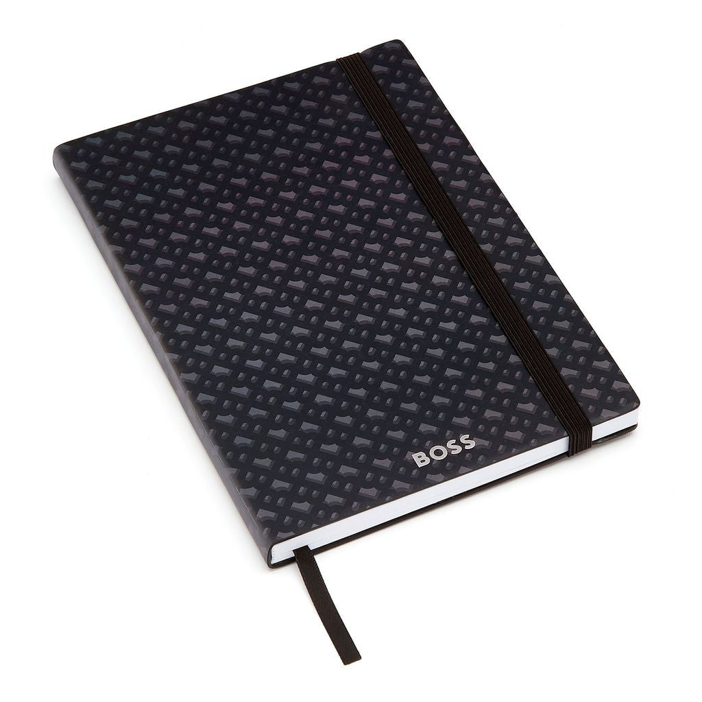 Notebook A5 Monogram Grey Lined - Hugo Boss