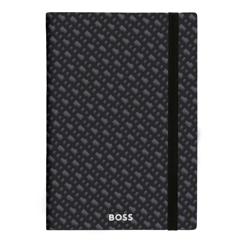 Notebook A5 Monogram Grey Lined - Hugo Boss