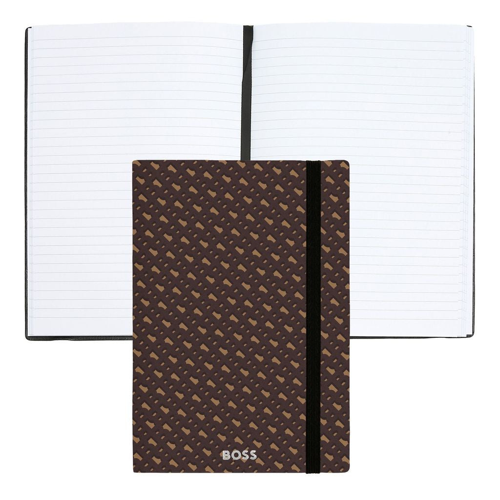 Notebook A5 Monogram Camel Lined -Hugo Boss