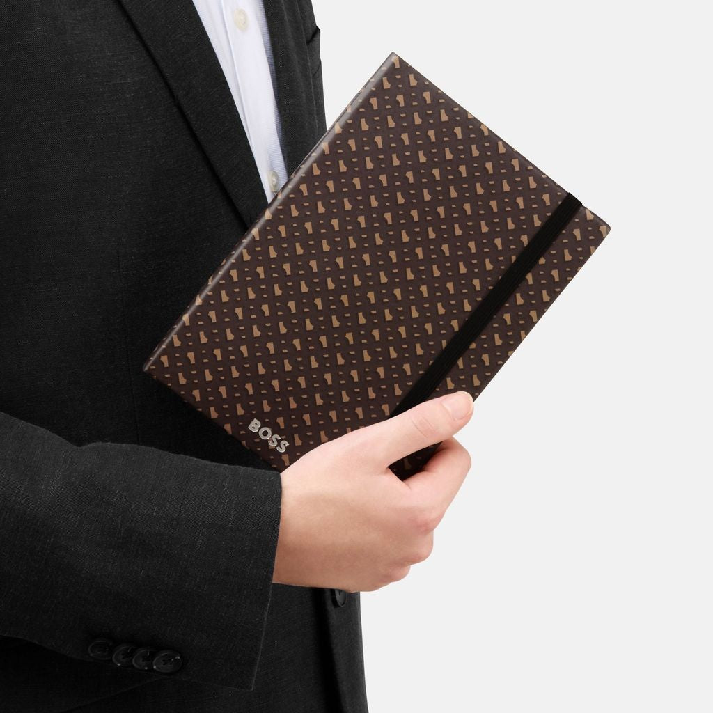Notebook A5 Monogram Camel Lined -Hugo Boss