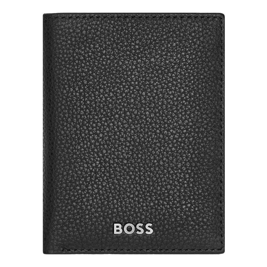 Folding card holder Classic Grained Black -Hugo Boss