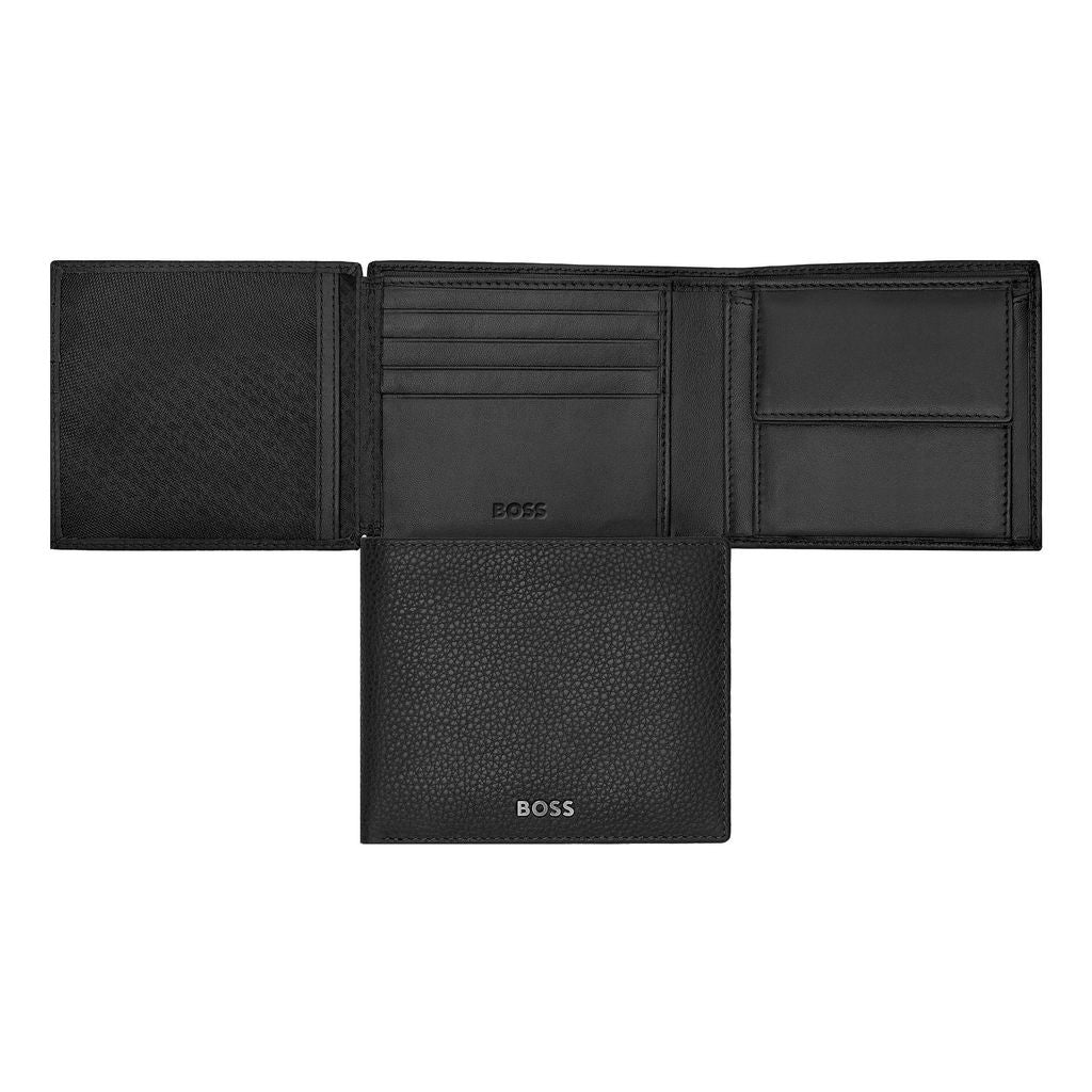 Money wallet with flap Classic Grained  Black - Hugo Boss
