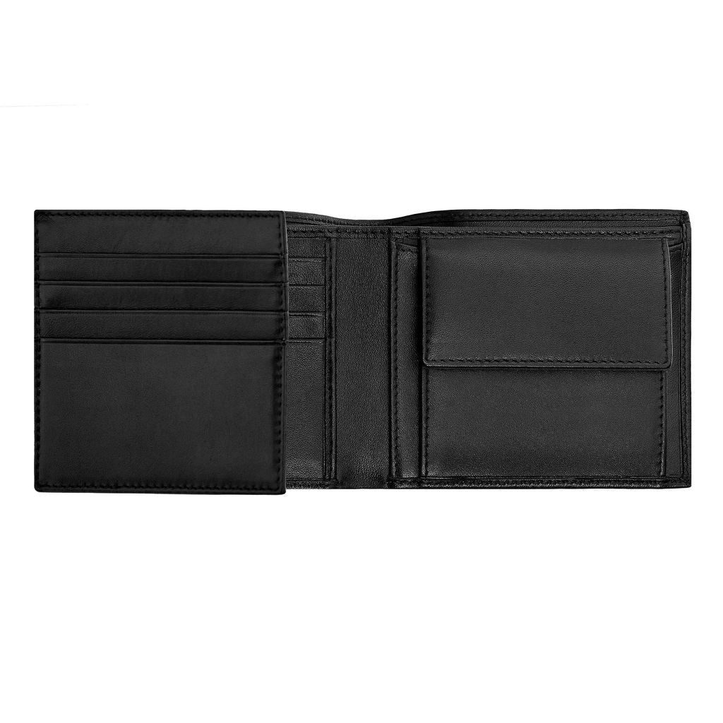Money wallet with flap Classic Grained  Black - Hugo Boss
