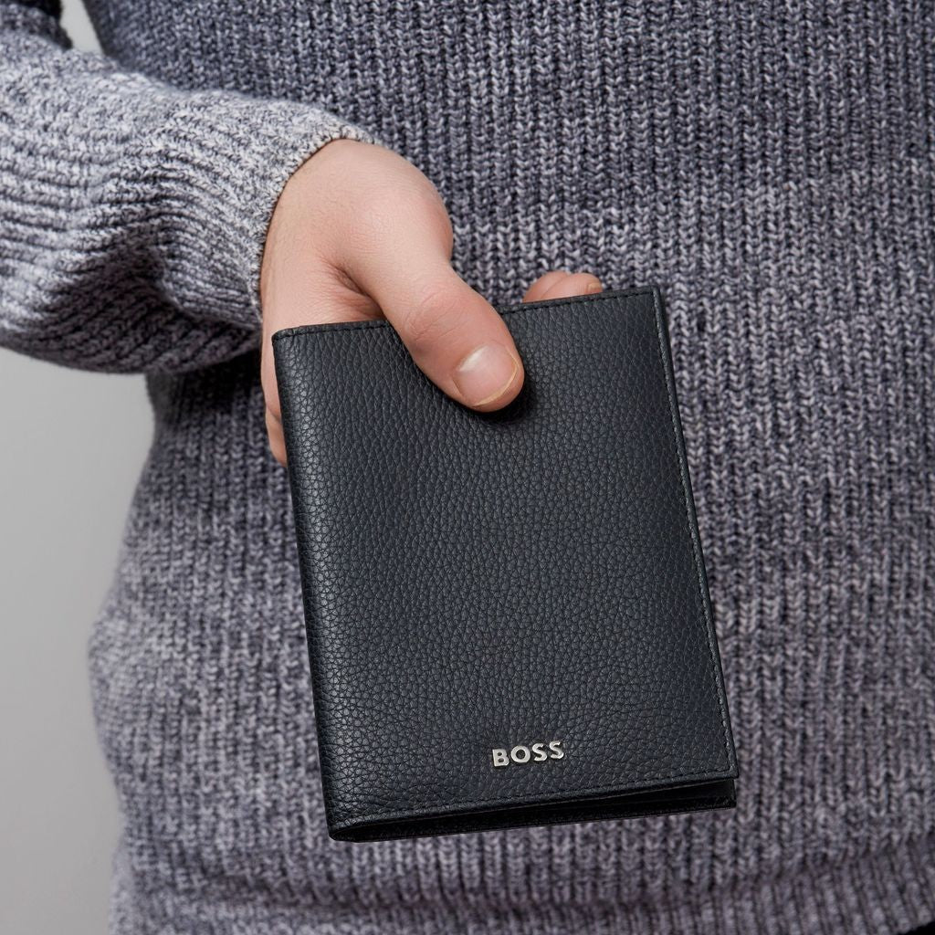Money wallet Vertical flap Classic Grained  Black - Hugo Boss