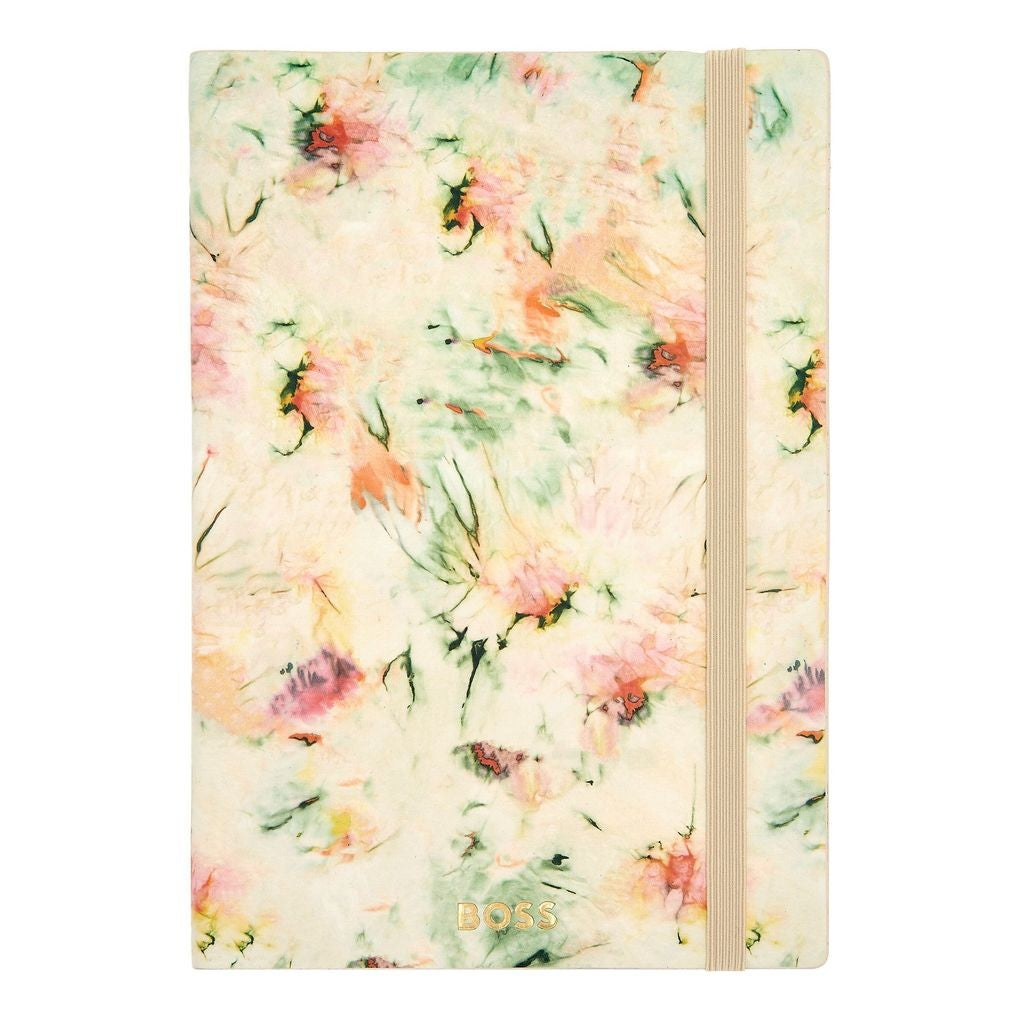 Notebook A5 Tie-dye Flower Cream Lined - Hugo Boss