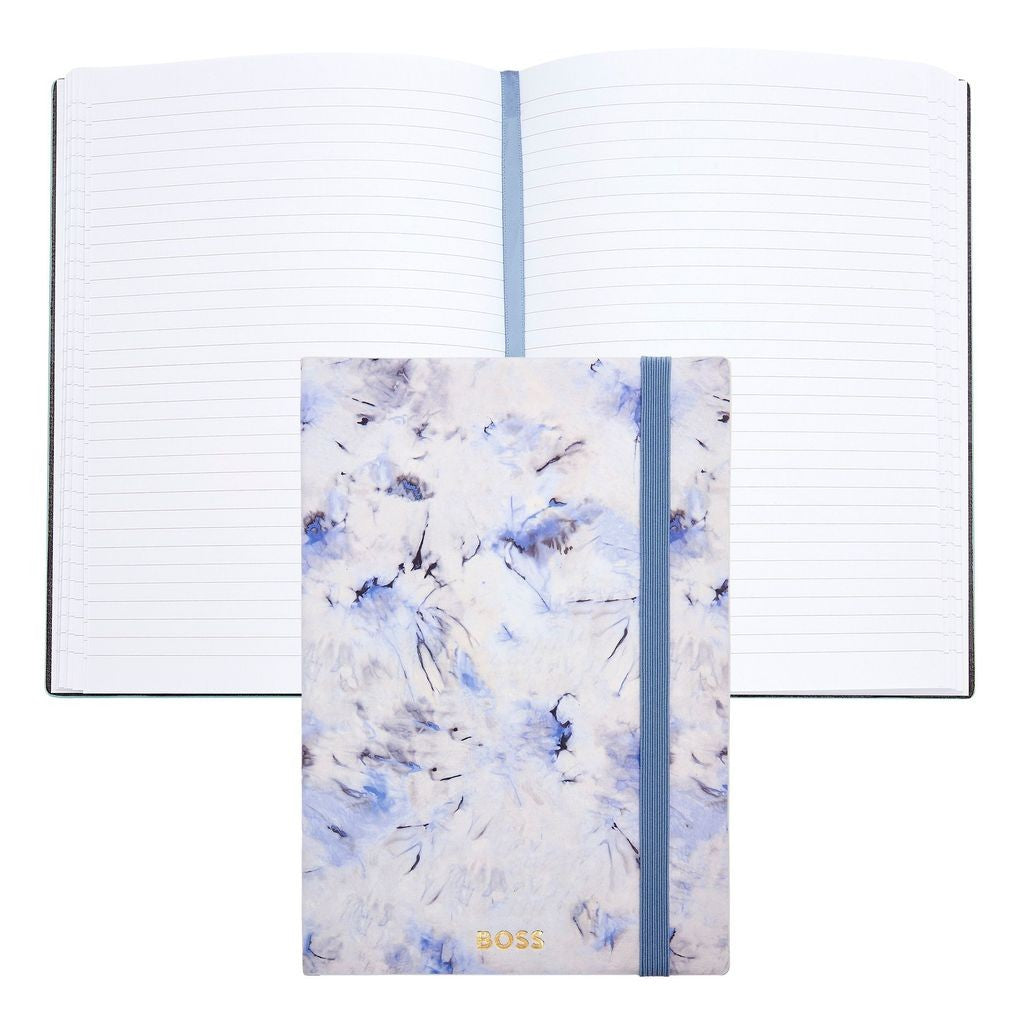 Notebook A5 Tie-dye Flower Violet Lined -Hugo Boss
