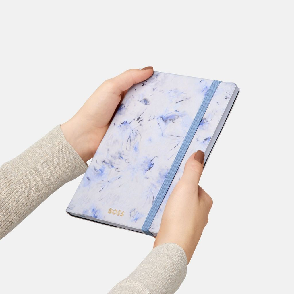 Notebook A5 Tie-dye Flower Violet Lined -Hugo Boss