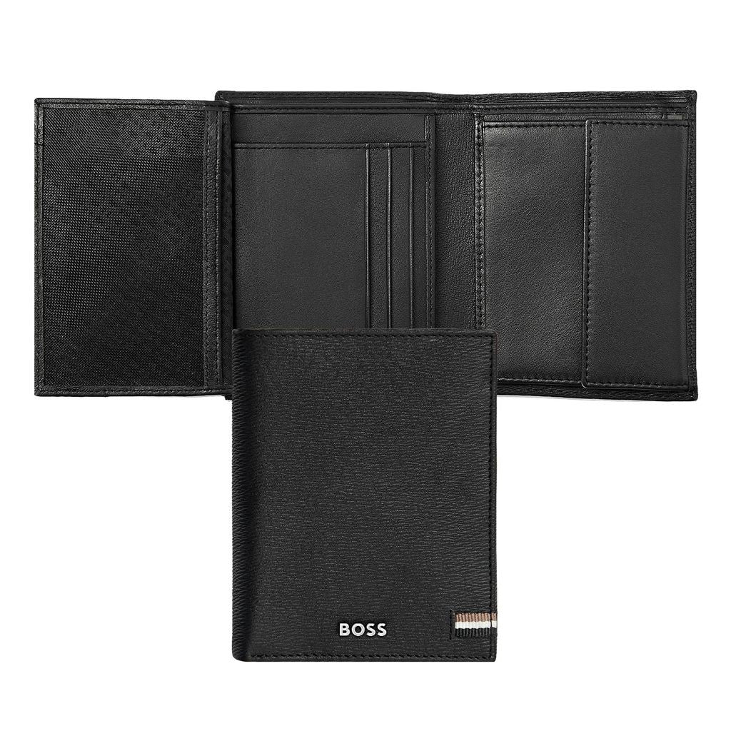 Money wallet Vertical flap Iconic Black -Hugo Boss