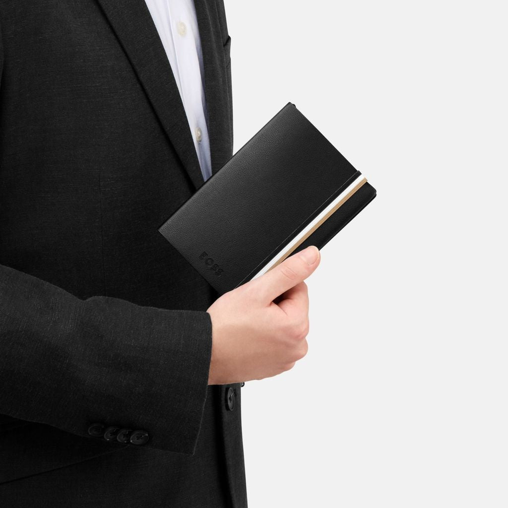 Notebook A6 Iconic Black Lined - Hugo Boss